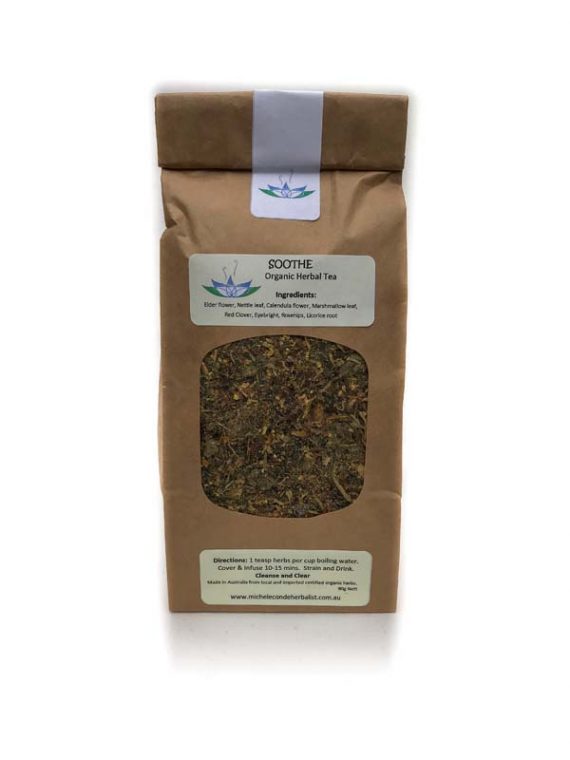 Soothe and cleanse organic herbal tea